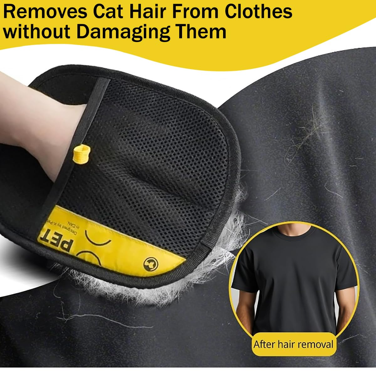King store™ PetPal Pro – Static Grip Hair Removal Glove for Furniture, Clothes