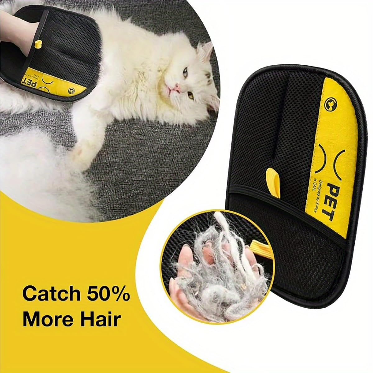 King store™ PetPal Pro – Static Grip Hair Removal Glove for Furniture, Clothes