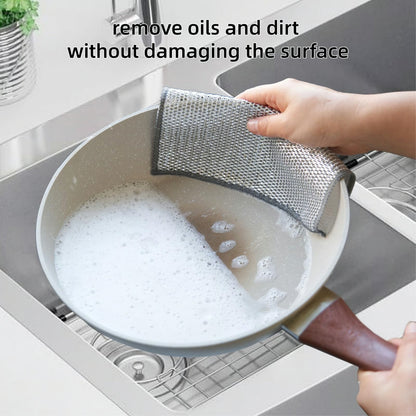 KingStore™ – Ultra-Clean Scratch-Free Steel Wire Dish Cloths