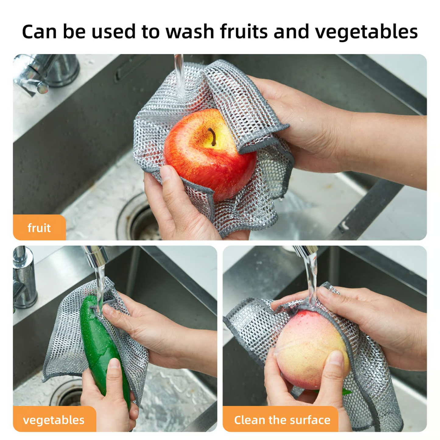 KingStore™ – Ultra-Clean Scratch-Free Steel Wire Dish Cloths