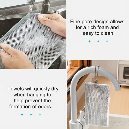 KingStore™ – Ultra-Clean Scratch-Free Steel Wire Dish Cloths